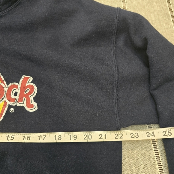 Hard Rock Las Vegas  Hoodie Womens Large Navy Full Zipper  Long Sleeve Hooded - Picture 8 of 12